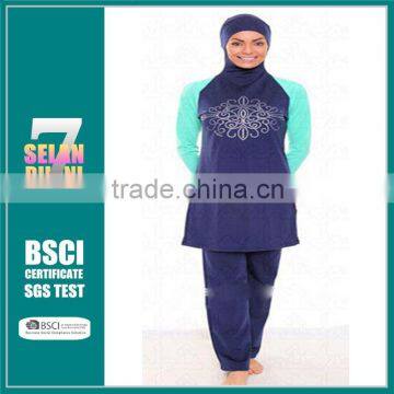 Customized Own Design Sublimation Printing Swimwear for Muslim Women