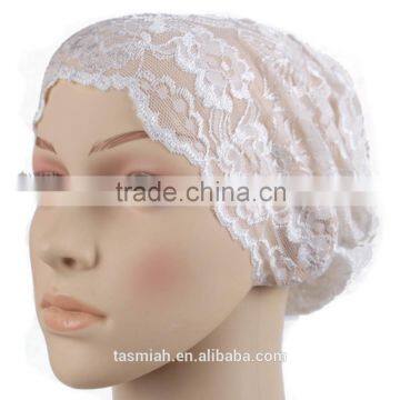 Lace Bonnet Head-cover Cap Bandana One Size Fits Most Shimmer X-TW185
