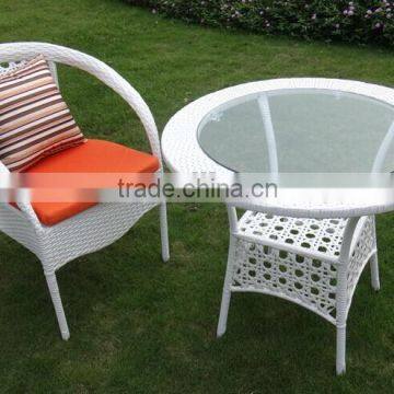 Wicker Rattan Coffee Table and Chair/ Patio Tea Set/ Bistro Set photo-4