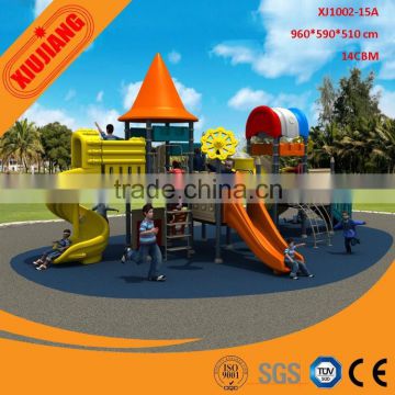 kids used amusement park plastic playground slide