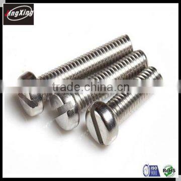 Good price DIN 84 hot selling stainless steel slotted cheese head screws