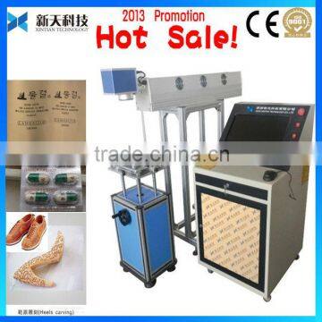 Hot Sale !! Shoe Heels Carving Co2 RFlaser Marking Machine