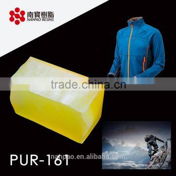 Advanced Amber Transparent Roller coating PUR Adhesive For Textile application