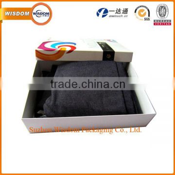 Cheap price packaging clothing folding paper box printing with lid