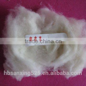 NEW!!! 100% sheep cashmere 19.5mic & 30-50mm, (bleached) white colors for filling the bedding etc,,,