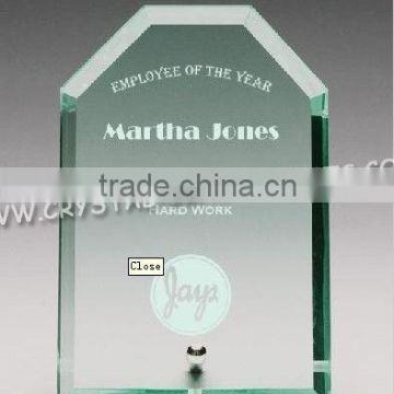 Blank Cheap Jade Glass Trophy