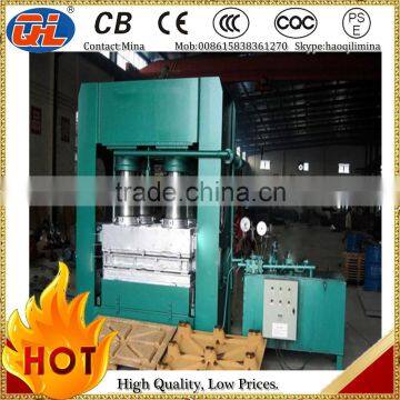 China supplier best selling compressed wood pallet fully automatic hollow brick making machine