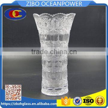 Clear Glass Vase tall glass flower vase