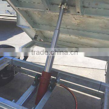 10x5 Hot Dipped Galvanized Tandem Hydraulic Tipping Trailer With Cage Used Farm photo-3