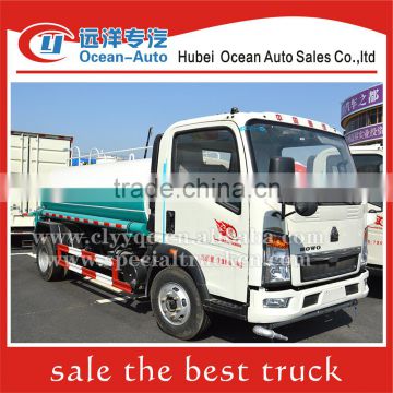 SINOTRUK HOWO 4000liter 4X2 small water tanker for sale