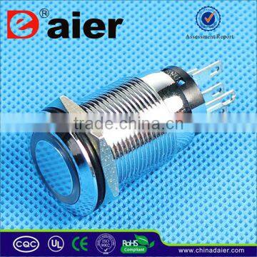 19mm stainless steel led illuminated pushbutton switch