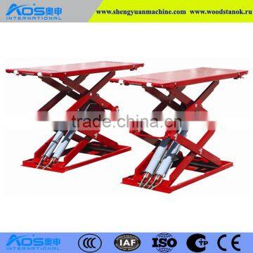 AOS3019 Ultrathin Scissor Lift For Car Repair With Capacity 3 Tons