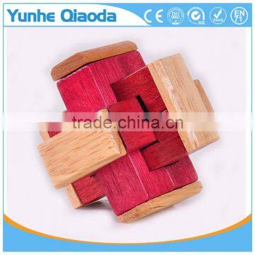 Classic IQ Mind Test Wooden Brain Teaser Puzzles Kongming Locks for Adults and Kids photo-6