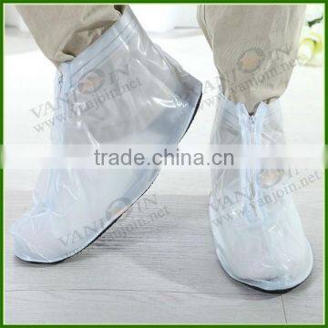 Transparent Plastic Rain Shoe Cover for Man