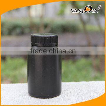 Round Black 120ml HDPE Plastic Pharmacy Containers Bottle