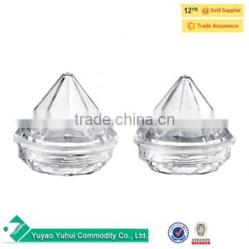 Diamond shape Plastic Jar with Screw Top