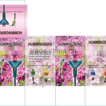 Hotest Solar Hummingbird Garden Decoration Solar Hummingbird Decorative Humingbird Fluttering Hummingbird Flying Hummingbird photo-6