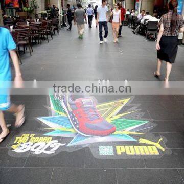 Floor Vinyl Sticker, Advertising Printing Floor Self Adhesive Vinyl photo-3