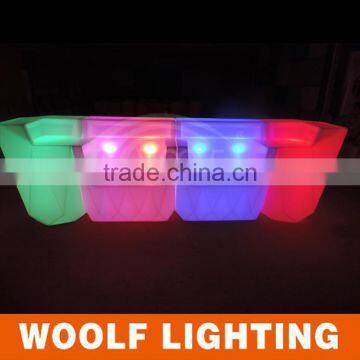Bar Club Plastic Glow Furniture LED Lighted Bar Table photo-3