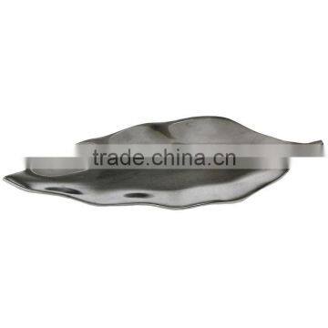 Mango Leaf Aluminium Platter Aluminum Tary