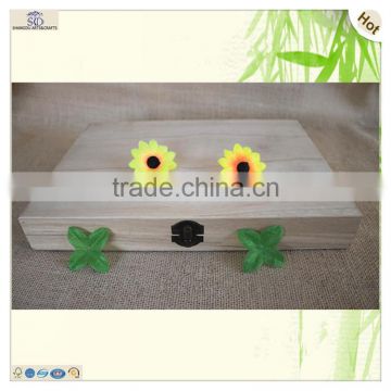 wholesale unfinished craft candles pine paulownia wood trunk boxes