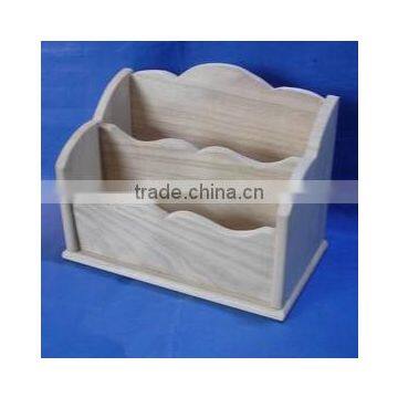 High Quality Unfinished Wooden Office File Rack Wholesale photo-4