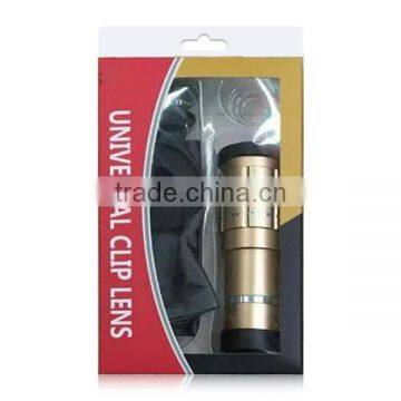 2016 New Mobile Phone Universal Clip Camera Lens , 12x Zoom Telescope Lens for IPhone photo-6
