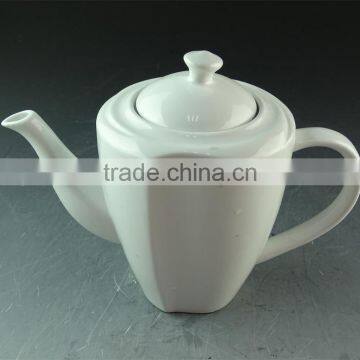 wholesale stock Cheap ceramic pot,white tea pot restaurant teapot