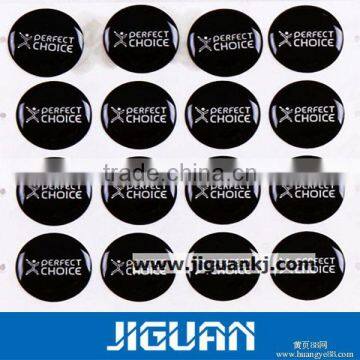 Clear Flexible Epoxy Resin Doming Vinyl Sticker