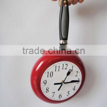 Innovate Most Popular Metal Skillet Frying Pan Kitchen Clock Wall Clock photo-2