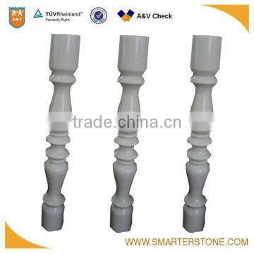 High quality white marble stairs baluster stone