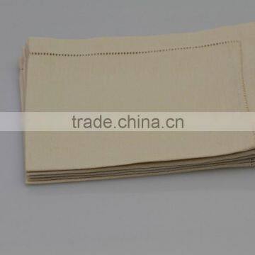 100% Cotton Plain Hemstitched Table Napkins, Set of 6 photo-3