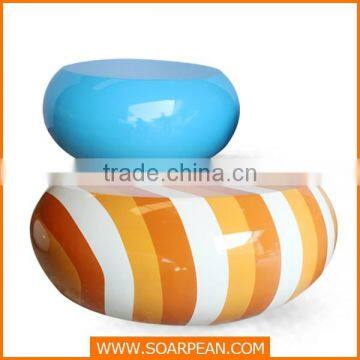 Modern Children Furniture Colorful Fibergalss Candy Table