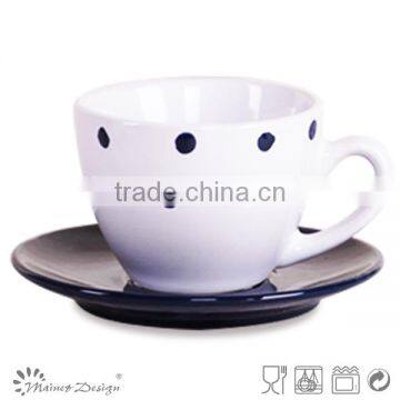 Color Glaze Stoneware Ceramic Cheap Cup and Saucers photo-4