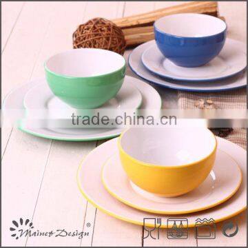 18pcs Two-tone Color Ceramic Dinner Set photo-2