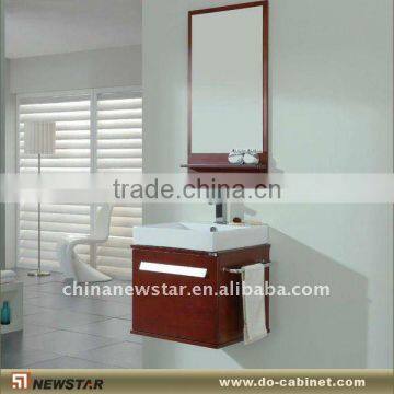 Chinese Antique Brown Wooden Vanity