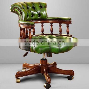 Vintage English Regina Style Office Writing Desk Made of Solid Wood BF11-08223b photo-4