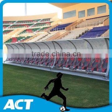 Portable football dugout for training , player reserve bench