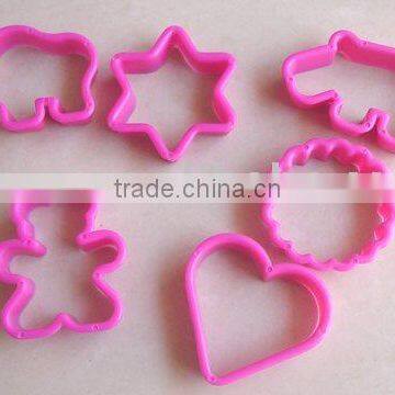 6 pcs plastic cookie cutter CK-C061