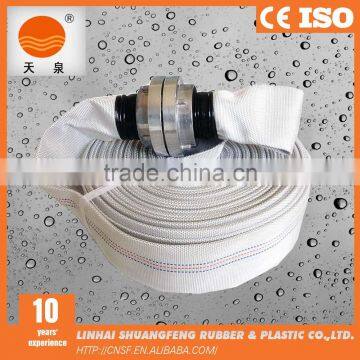 2 inch pvc lining white fire hose reel connected with storz couplings