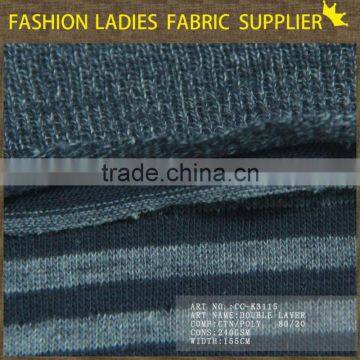 Hot Sales Ladies Fashion Fabric Cotton Polyester Double Layer Jacquard Fabric photo-2