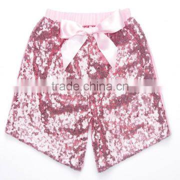 New Design Wholesale Cotton Shorts Sequin Shorts for Baby Girls photo-3