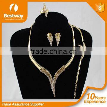 Crystals Jewelery Fashion Wholesale Glod Jewelry Set Jewelry Gold From Bestway EF0064