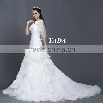 Latest Style Lace and Beaded Embroidery Plus Size Wedding Dress photo-4