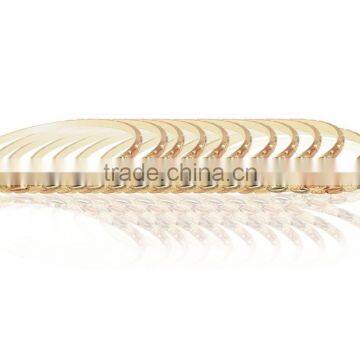 High Polished 4 MM Three Tone Plated Diamond Cut Bangles