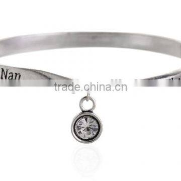 Diy Small Charm Bangle Custom Name Logo Bangle Women Twist Daily Wear Bangles photo-2