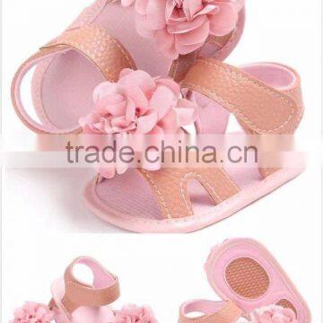 2017 New Arrival Outdoor Summer Pink Infant Foot Wear Breathable Baby Girls Shoes Sandals White Kid Flower Shoes photo-6