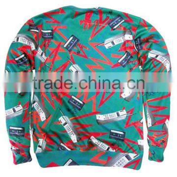 Fashion Design Sublimated Sweatshirt 3D Print Crewneck Sweatshirt Custom Printed Animal Printed Jumpers Full Sublimation Hoodie