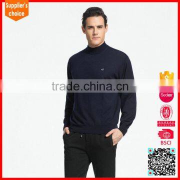 New long sleeves custom wool knitted sweater mens winter knitted pullover