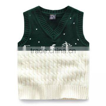 Winter 2015 Woolen Christmas Sweater Knitted Kids Clothes Children Pullover Vest photo-2